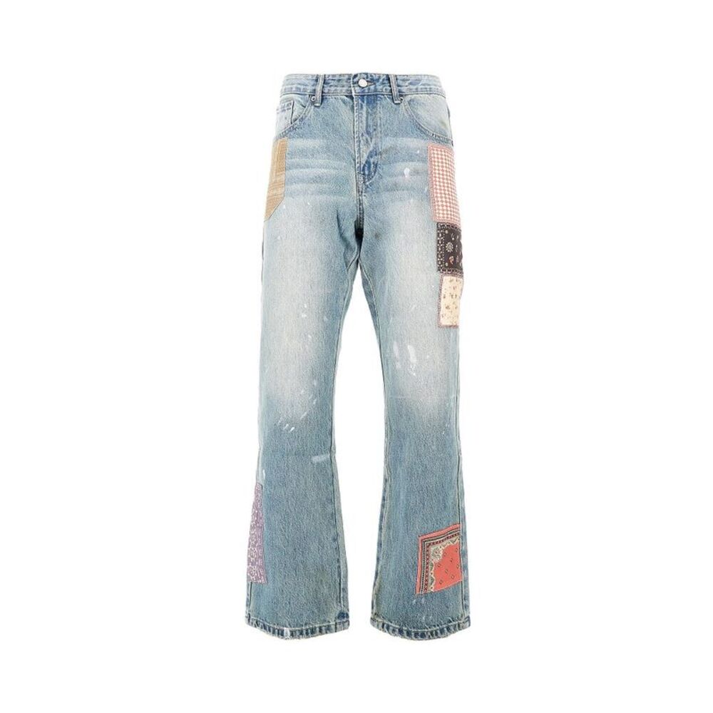 Found Men Tapestry Chalk Jeans
